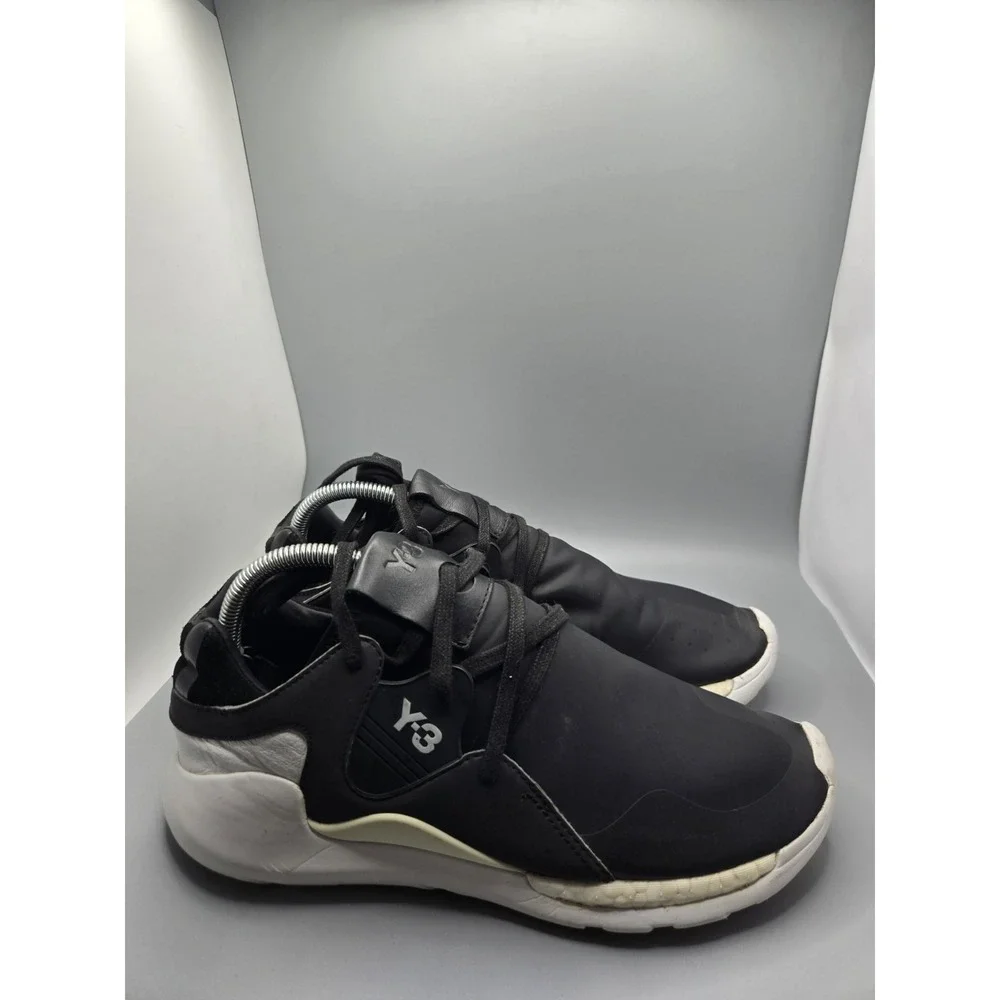 Adidas Y-3 QR Run Black White Sneakers Men's Size‎ 8 Yohji Yamamoto